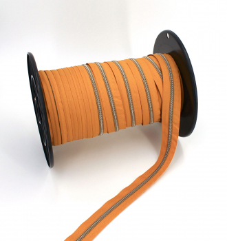 Reißverschluss endlos, metallisiert senf/messing-antik (1m)